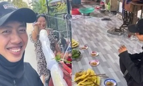 Nhìn mâm bánh xèo chủ nhà mang ra đãi nam shipper, hàng vạn người thắc mắc: “Anh đã làm gì mà được cưng chiều đến vậy?”