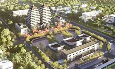 Hiện trạng khu đất làm nhà tang lễ với 2 tòa tháp giữa trung tâm Hà Nội