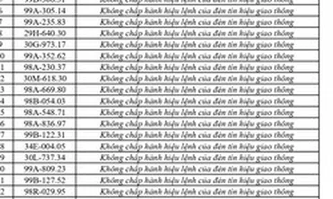 442 chủ phương tiện vi phạm mang biển số sau nhanh chóng nộp phạt nguội theo Nghị định 168