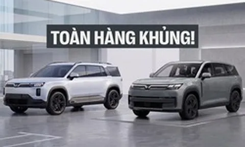 Lộ 2 SUV VinFast hoàn toàn mới: Kích thước lớn như VF 9, dáng góc cạnh kiểu Land Rover, có điểm gần giống VF 8 vừa ra mắt