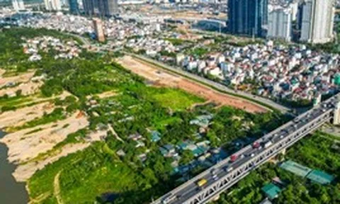 Hiện trạng khu đất xây công viên gần 20ha trên trục đại lộ cảnh quan sông Hồng