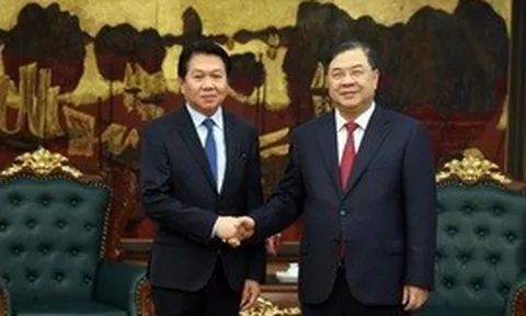 Phó Thủ tướng Thường trực Phạm Gia Túc tiếp Thứ trưởng Bộ Ngoại giao Lào Anouparb Vongnorkeo