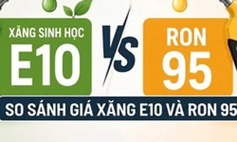 So sánh giá xăng E10 và RON 95