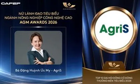 AgriS ghi dấu tại AGM Awards 2026: Quản trị tốt là nền tảng của tăng trưởng bền vững