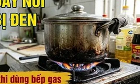 Vì sao đáy nồi nấu bằng bếp gas thường bị đen?
