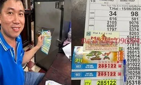 Một tài xế xe dịch vụ trúng độc đắc xổ số miền Nam