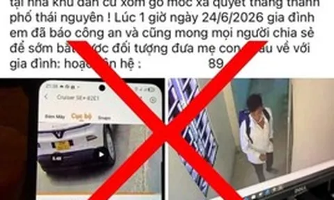 Công an bác tin đồn hai mẹ con bị bắt cóc ở Thái Nguyên