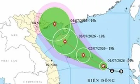 Tin áp thấp nhiệt đới sắp mạnh thành bão số 1 và thời tiết mưa lớn tại Hà Nội