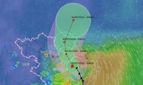 Bão số 1 Maysak đi vào vịnh Bắc Bộ, chiều nay tâm bão trên vùng biển Quảng Ninh