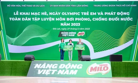 Nestlé MILO đồng hành cùng Lễ Khai mạc hè, Ngày Olympic trẻ em và Chương trình bơi an toàn, phòng, chống đuối nước năm 2023