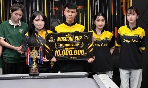 Khôi Phan cùng Way Cues giành ngôi Á quân MOSCONI CUP, nhận giải thưởng 10 triệu đồng