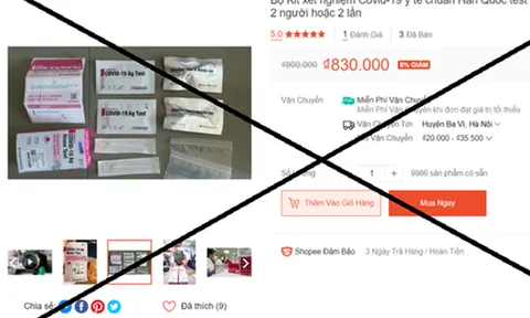 Quản lý thị trường cảnh báo tình trạng nhập lậu bộ kit test nhanh COVID-19