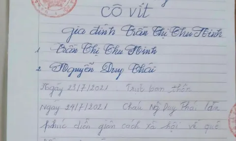 Sổ nhật ký phòng chống Covid-19 - cách làm độc đáo của người dân Cổ Đô